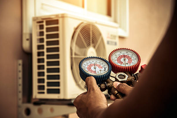 Professional Hvac Installation technician working in Forsyth, MO